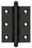 Deltana CH2520U10B 2-1/2" x 2" Hinge; with Ball Tips; Oil Rubbed Bronze Finish