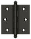 Deltana CH2525U10B 2-1/2" x 2-1/2" Hinge; with Ball Tips; Oil Rubbed Bronze Finish