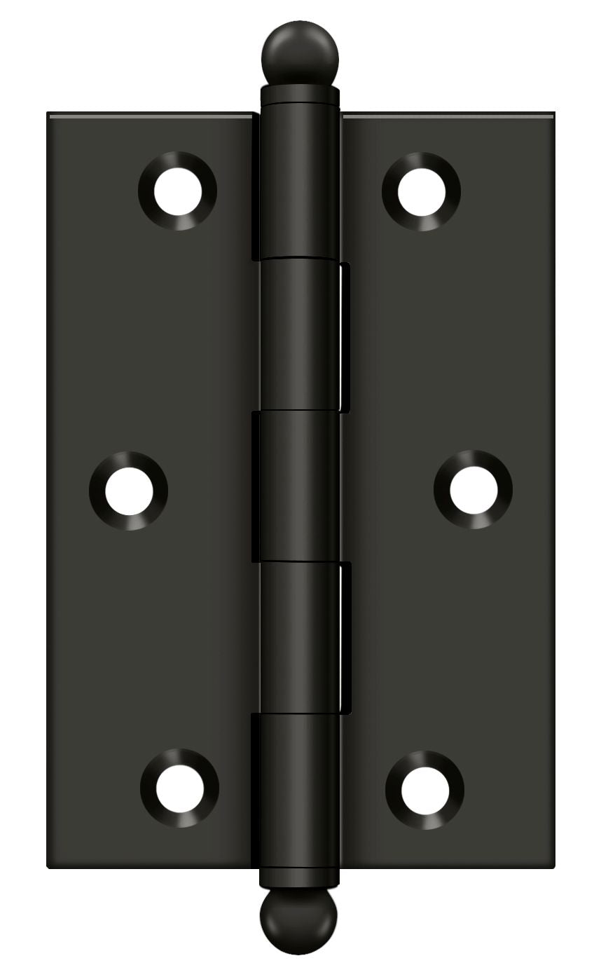 Deltana CH3020U10B 3" x 2" Hinge; with Ball Tips; Oil Rubbed Bronze Finish Main image