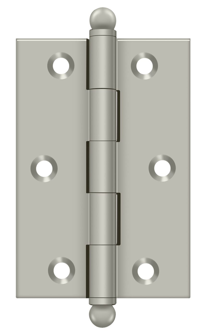Deltana CH3020U15 3" x 2" Hinge; with Ball Tips; Satin Nickel Finish Main image