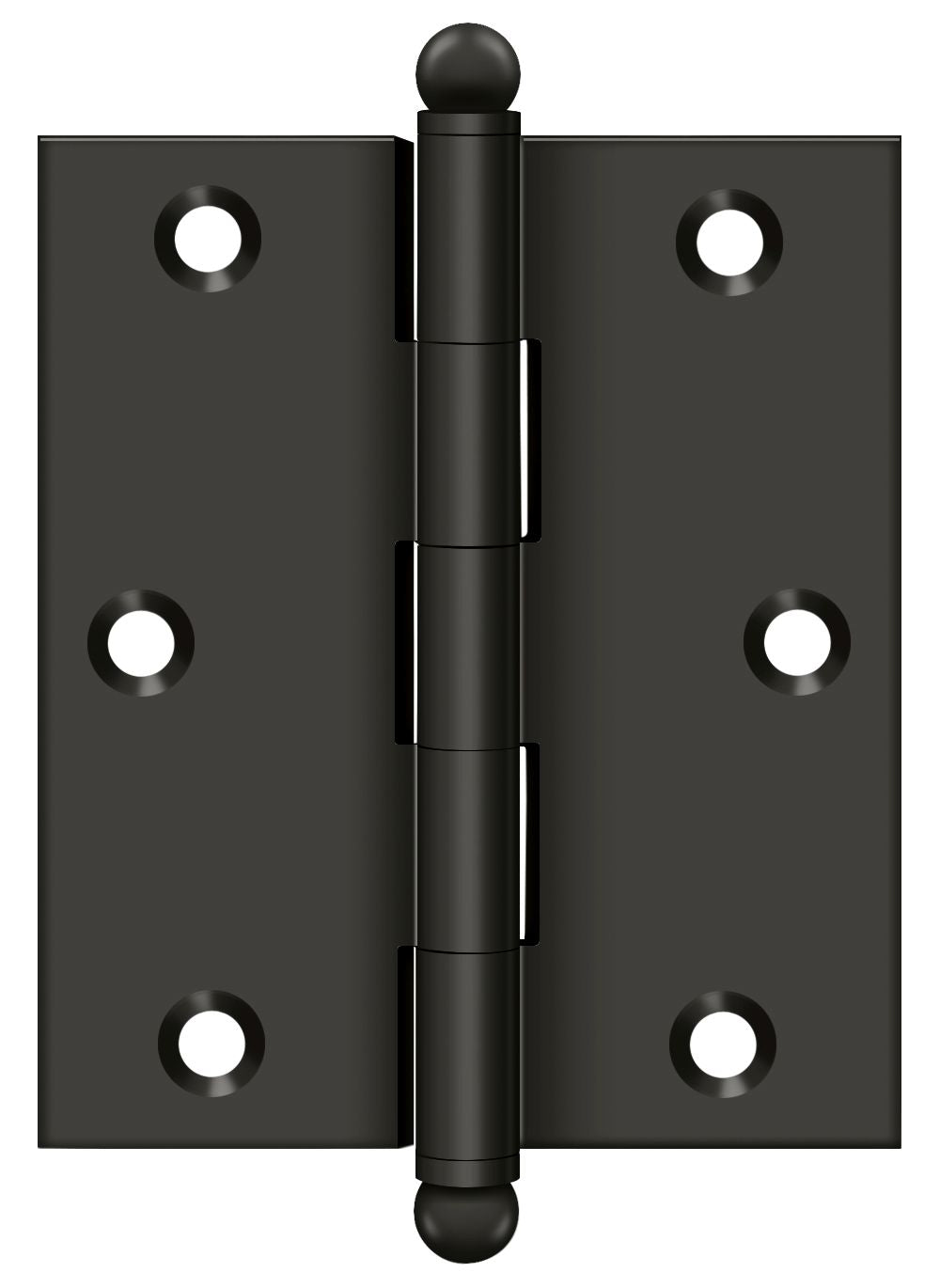 Deltana CH3025U10B 3" x 2-1/2" Hinge; with Ball Tips; Oil Rubbed Bronze Finish Main image