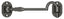 Deltana CHB4U10B Cabin Hooks; British Style; 4"; Oil Rubbed Bronze Finish