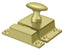 Deltana CL1532U3 Cabinet Lock; 1-1/5" x 1-4/5"; Bright Brass Finish