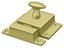 Deltana CL1580U3 Cabinet Lock; 1-3/5" X 2-3/10"; Bright Brass Finish