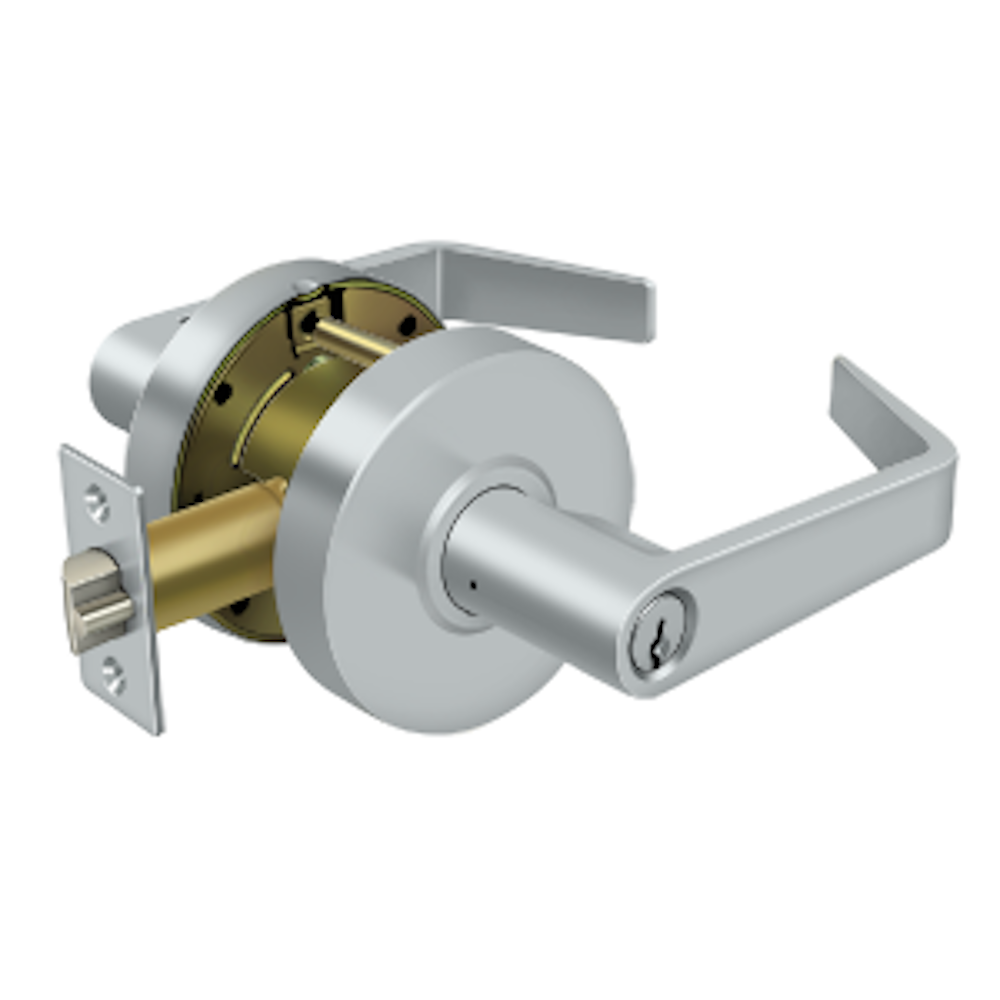 Deltana CL504EVC-26D Commercial Store Room Standard Grade 2; Clarendon with CYL; Satin Chrome Finish