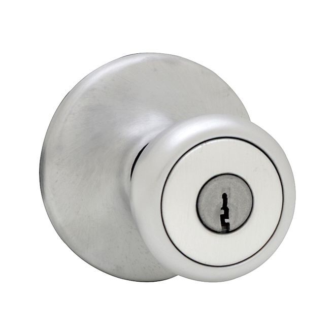 Kwikset CP400M-26D Clear Pack Mobile Home Entry Door Lock K6 Satin Chrome Finish
