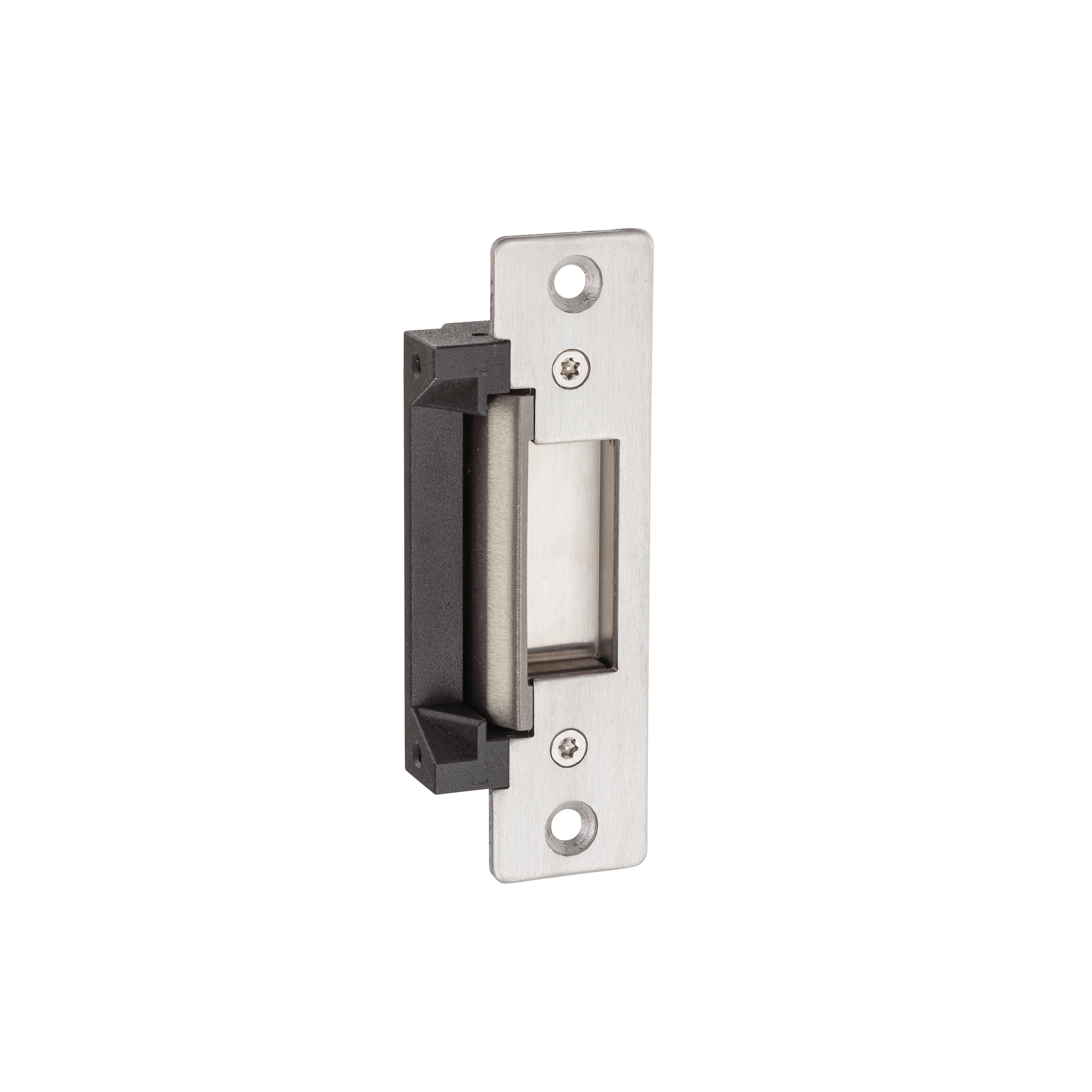 Locknetics CS45032D 9/16" Field Selectable 12 / 24 Volt Cylindrical Electric Strike with Round and Square Faceplates Main image