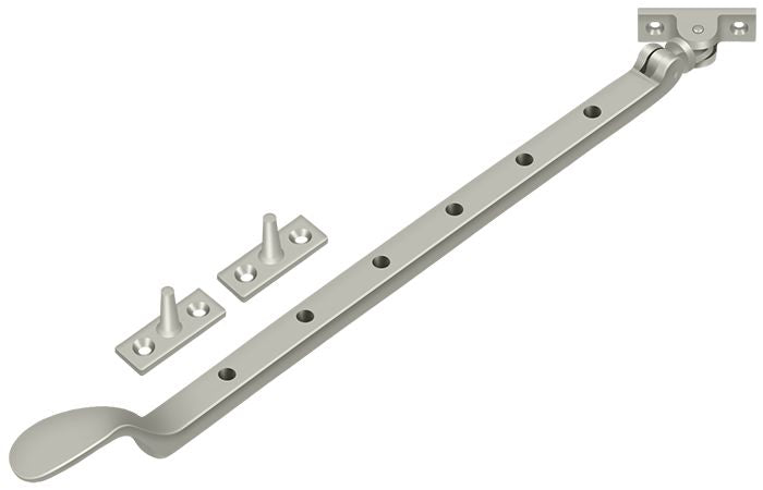 Deltana CSA13U15 13" Colonial Casement Stay Adjuster; Satin Nickel Finish Main image