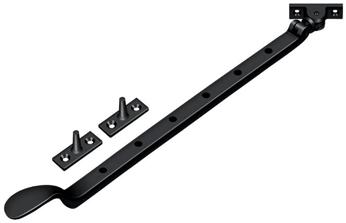 Deltana CSA13U19 13" Colonial Casement Stay Adjuster; Black Finish Main image