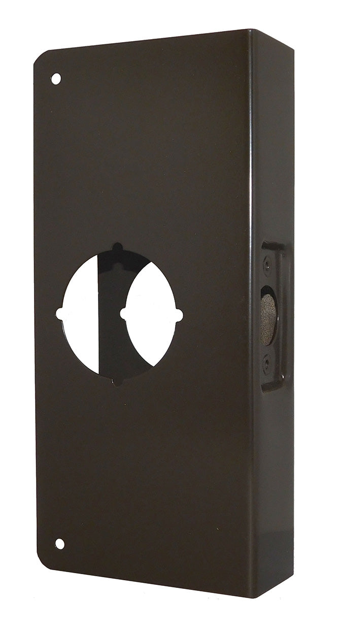 Don-Jo CW410B Classic Wrap Around for Cylindrical Door Locks with 2-3/4" Backset and 1-3/4" Door Oil Rubbed Bronze Finish