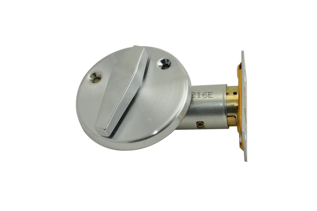 Falcon D151626 D100 Series Turn by Turn Deadbolt 30256 Latch 10094 Strike Satin Chrome Finish