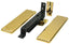 Deltana DASH95CR003 Double Action Spring Pivot Floor Hinge with Solid Brass Cover Plates Lifetime Brass Finish