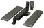 Deltana DASH95U15A Double Action Spring Pivot Floor Hinge with Solid Brass Cover Plates Antique Nickel Finish