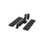 Deltana DASH95U19 Double Action Spring Pivot Floor Hinge with Solid Brass Cover Plates Black Finish