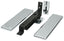 Deltana DASH95U26 Double Action Spring Pivot Floor Hinge with Solid Brass Cover Plates Bright Chrome Finish