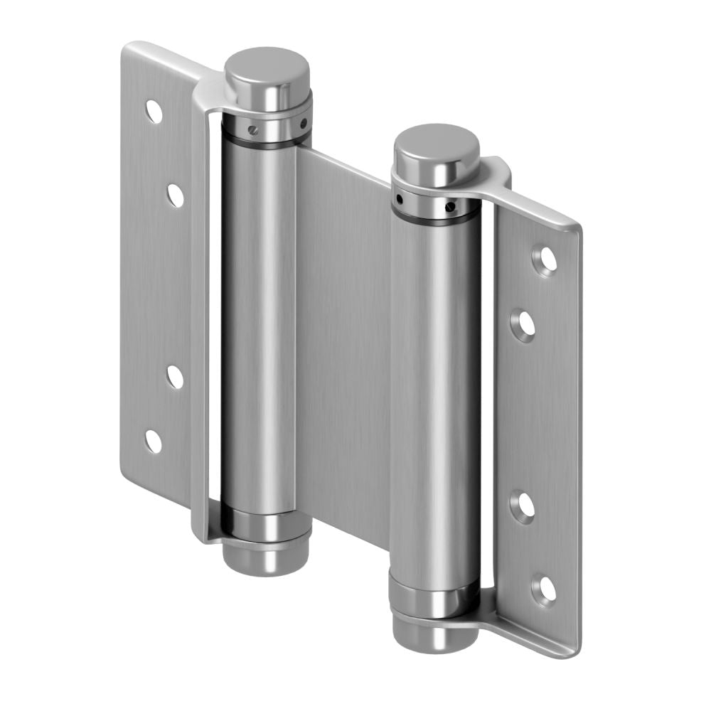 Deltana DASHS4U32D 4" Double Action Saloon Hinge Satin Stainless Steel Finish Main image