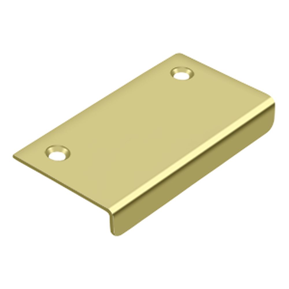 Deltana DCM315U3NL Drawer; Cabinet; Mirror Pull; 3" x 1-1/2" Unlacquered Brass Finish