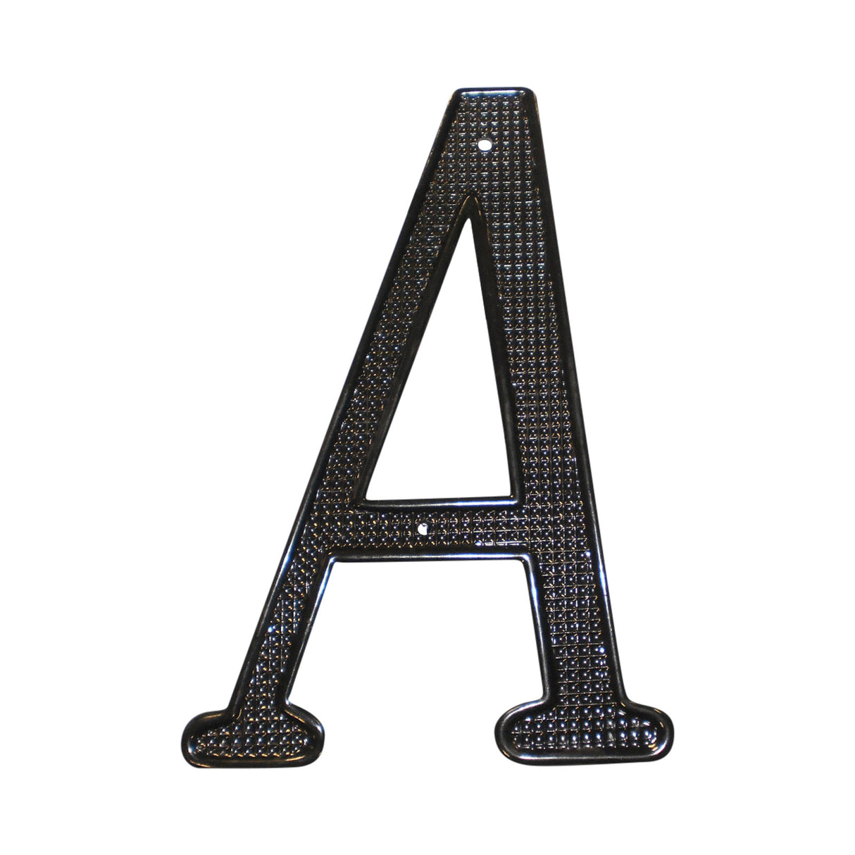 Pamex DD0740ABL 4" Zinc Nail On House Letter A Matte Black Finish