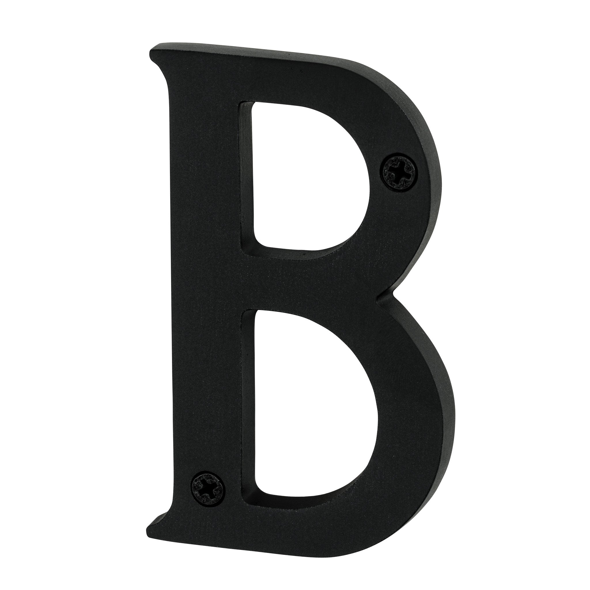 Pamex DD074SBBL 4" Heavy Duty House Letter B Matte Black Finish Main image