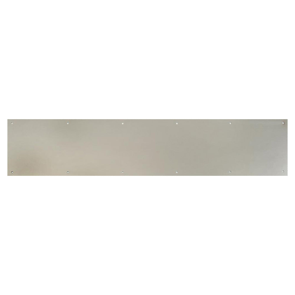Pamex DD0930630SN 6" x 30" Anodized Aluminum Kickplate with Screw-Mount Type Satin Nickel Finish Main image