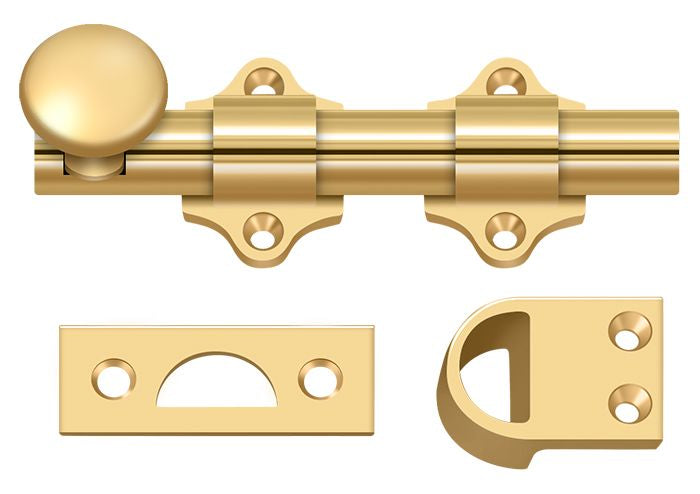 Deltana DDB425CR003 4" Dutch Door Bolt; Heavy Duty; Lifetime Brass Finish Main image