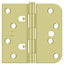 Deltana DE44058TT3 4" x 4" x 5/8" x SQ Hinge; Bright Brass Finish