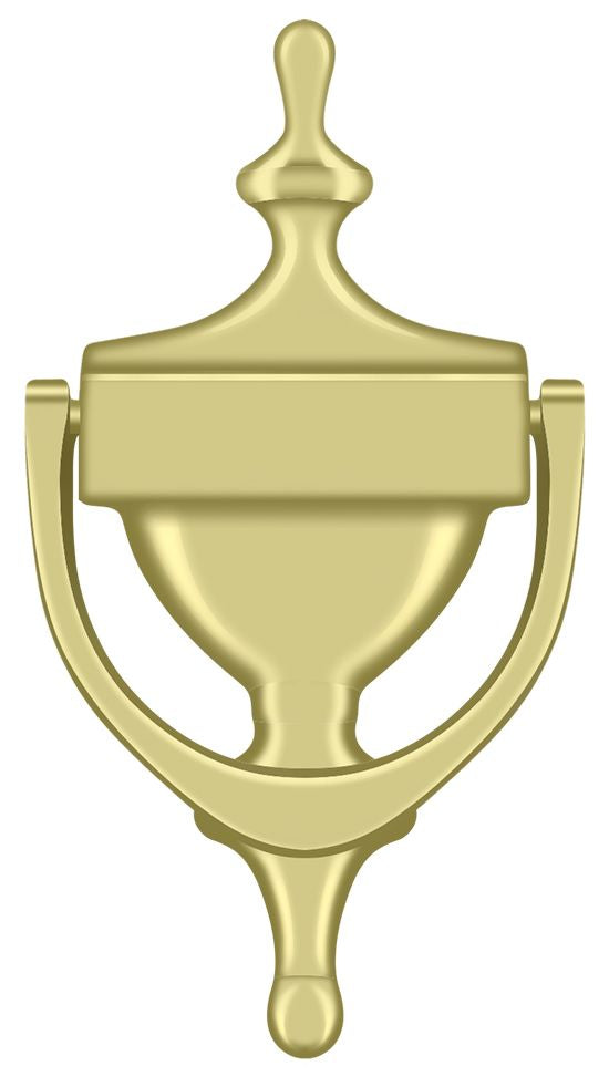 Deltana DK7356U3 Door Knocker; Victorian; Bright Brass Finish