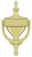 Deltana DK7356U3 Door Knocker; Victorian; Bright Brass Finish
