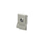 Deltana DKMV4U15 4-5/8" x 3" Modern Door Knocker with Viewer Satin Nickel Finish