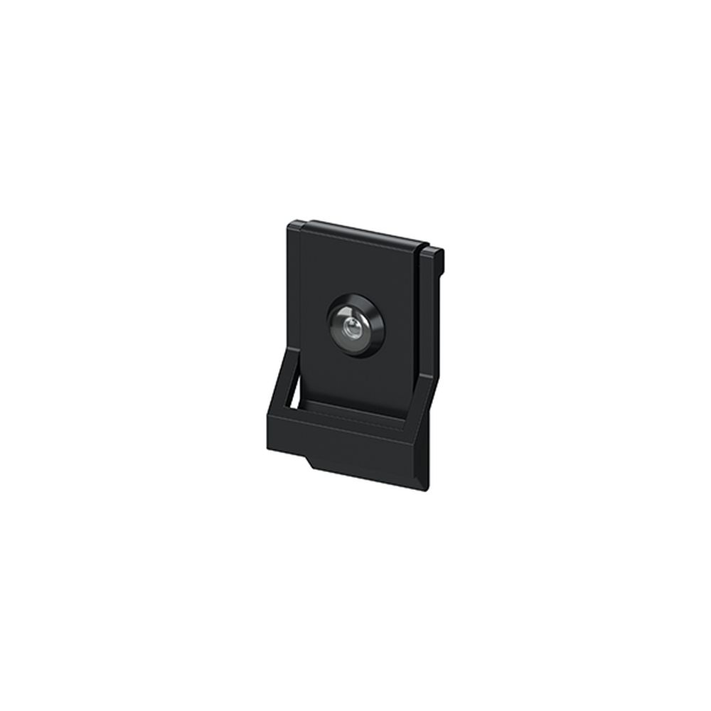 Deltana DKMV4U19 4-5/8" x 3" Modern Door Knocker with Viewer Black Finish