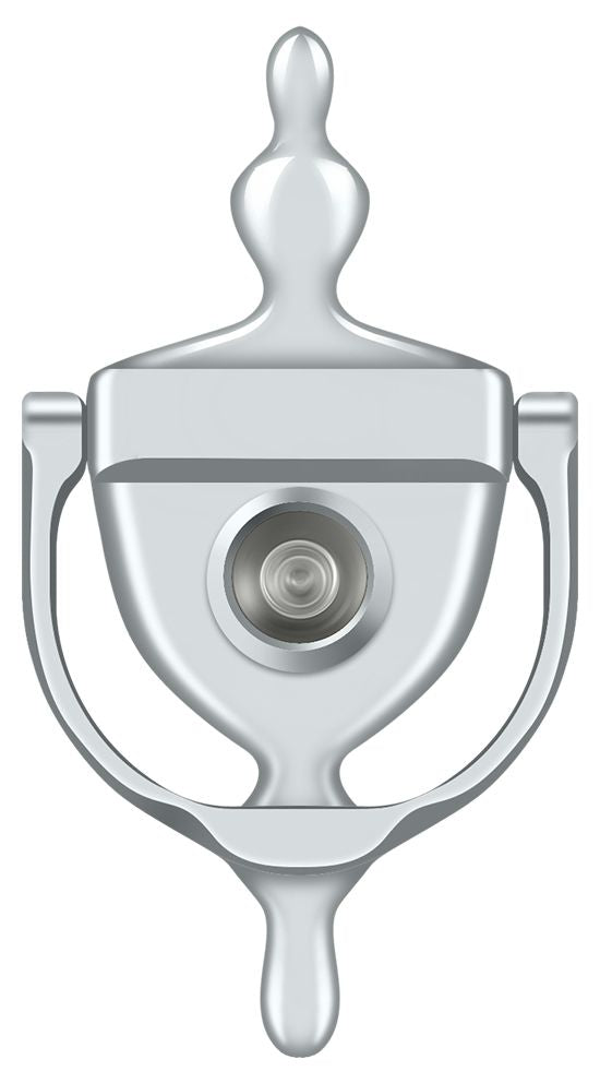 Deltana DKV630U26 Door Knocker-Viewer; Bright Chrome Finish Main image