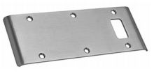 Best Hinges DLS126D 5-3/4" Double Lipped Strike for 1/8" Inset Hung Doors # 100300 Satin Chrome Finish Main image