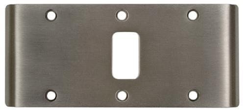 Best Hinges DLS226D 5-3/4" Double Lipped Strike for Center Hung Doors # 100340 Satin Chrome Finish Main image