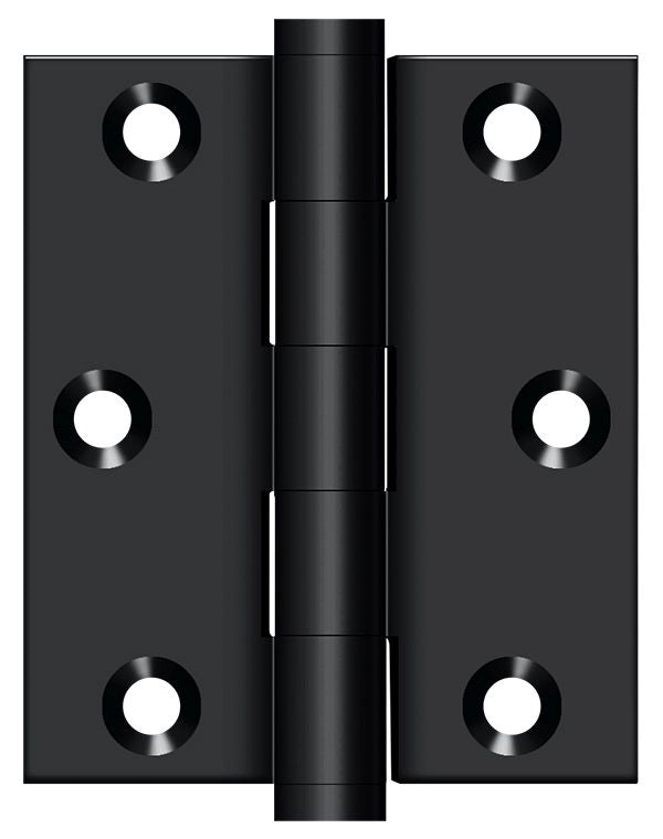 Deltana DSB3025U19 3" x 2-1/2" Screen Door Hinge; Black Finish Main image