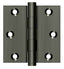 Deltana DSB315A 3" x 3" Square Hinge; Antique Nickel Finish