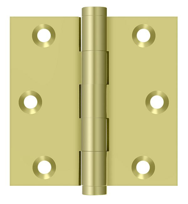 Deltana DSB33 3" x 3" Square Hinge; Bright Brass Finish Main image