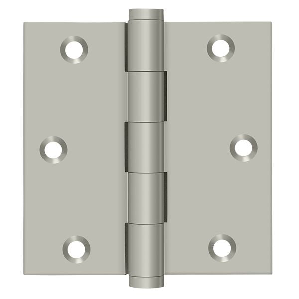 Deltana DSB3515 3-1/2" x 3-1/2" Square Hinge; Satin Nickel Finish Main image