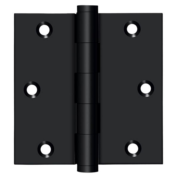 Deltana DSB3519 3-1/2" x 3-1/2" Square Hinge; Black Finish Main image