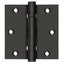 Deltana DSB35B10B 3-1/2" x 3-1/2" Square Hinge; Ball Bearings; Oil Rubbed Bronze Finish