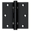 Deltana DSB35B19 3-1/2" x 3-1/2" Square Hinge; Ball Bearings; Black Finish