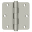 Deltana DSB35R415 3-1/2" x 3-1/2" x 1/4" Radius Hinge; Satin Nickel Finish