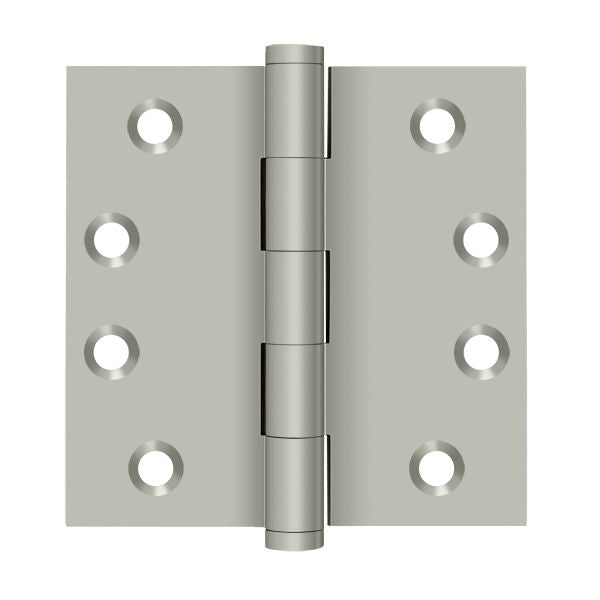 Deltana DSB415 4" x 4" Square Hinge; Satin Nickel Finish Main image