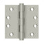 Deltana DSB415 4" x 4" Square Hinge; Satin Nickel Finish