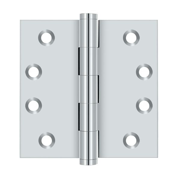Deltana DSB426 4" x 4" Square Hinge; Bright Chrome Finish Main image
