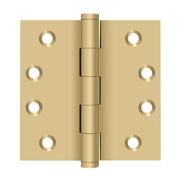 Deltana DSB44 4" x 4" Square Hinge; Satin Brass Finish Main image