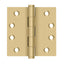 Deltana DSB44 4" x 4" Square Hinge; Satin Brass Finish