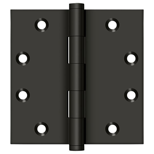 Deltana DSB4510B 4-1/2" x 4-1/2" Square Hinge; Oil Rubbed Bronze Finish Main image