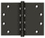 Deltana DSB4560BB10B 4-1/2" x 6" Square Corner Hinge; Oil Rubbed Bronze Finish