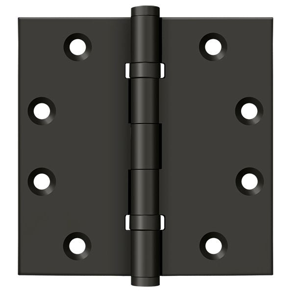 Deltana DSB45B10B 4-1/2" x 4-1/2" Square Hinge; Ball Bearings; Oil Rubbed Bronze Finish Main image