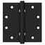 Deltana DSB45B19 4-1/2" x 4-1/2" Square Hinge; Ball Bearings; Black Finish